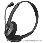 Snopy Fejhallgató - SN-660 Office (mikrofon, 3.5mm jack, hangerőszabályzó,  fekete)