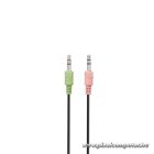 Snopy Fejhallgató - SN-660 Office (mikrofon, 3.5mm jack, hangerőszabályzó,  fekete)