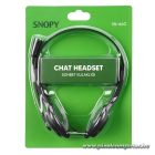 Snopy Fejhallgató - SN-660 Office (mikrofon, 3.5mm jack, hangerőszabályzó,  fekete)