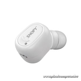   Snopy Fülhallgató Vezeték Nélküli - SN-BT155 White (Bluetooth v4.0, mikrofon, fehér, 1 fülhallgató!)