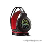 Snopy Fejhallgató - SN-GX7 CRAZY (2.0, mikrofon, USB+3,5mm jack, hang.szab., nagy-párnás, 2m kábel, fekete)