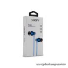 Snopy Fülhallgató - SN-J19 Blue (mikrofon, 3.5mm TRRS jack, 1.2m kábel, kék)