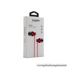 Snopy Fülhallgató - SN-J19 Red (mikrofon, 3.5mm TRRS jack, 1.2m kábel, piros)