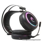 Rampage Fejhallgató - STORMY RGB (7.1, mikrofon, USB, hangerőszabályzó, nagy-párnás, 2m kábel, fekete)