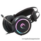 Rampage Fejhallgató - STORMY RGB (7.1, mikrofon, USB, hangerőszabályzó, nagy-párnás, 2m kábel, fekete)