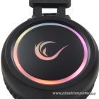 Rampage Fejhallgató - STORMY RGB (7.1, mikrofon, USB, hangerőszabályzó, nagy-párnás, 2m kábel, fekete)