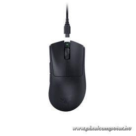   Razer Egér - DeathAdder V3 Pro (Optikai, 30000DPI, 5 gomb, harisnyázott kábel, fekete)