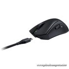 Razer Egér - DeathAdder V3 Pro (Optikai, 30000DPI, 4 gomb, harisnyázott kábel, fekete)