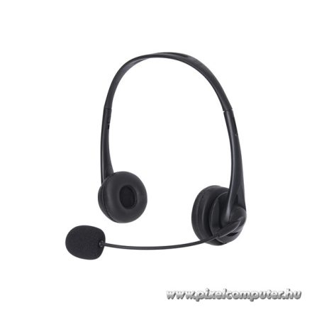Sandberg Fejhallgató - USB Office Headset (USB; mikrofon; hangerő szabályzó; 2m kábel; fekete)