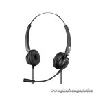 Sandberg Fejhallgató - USB Office Headset Pro Stereo (USB; mikrofon; hangerő szabályzó; 2,1m kábel; fekete)