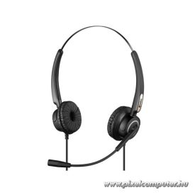   Sandberg Fejhallgató - USB Office Headset Pro Stereo (USB; mikrofon; hangerő szabályzó; 2,1m kábel; fekete)