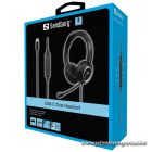 Sandberg Fejhallgató - USB-C Chat Headset