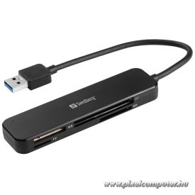   Sandberg Kártyaolvasó - USB 3.0 Pocket Card Reader (USB-A 3.0, SD/SDHC/SDXC/MS/MMC/T-Flash/MicroSD)