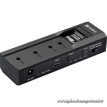 Sandberg M.2 SSD dokkoló - USB 3.2 Cloner and Dock for M2 + NVMe + SATA