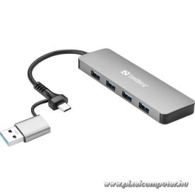 Sandberg USB Hub - USB-C/A to 4xUSB 3.0 Hub