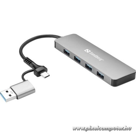 Sandberg USB Hub - USB-C/A to 4xUSB 3.0 Hub