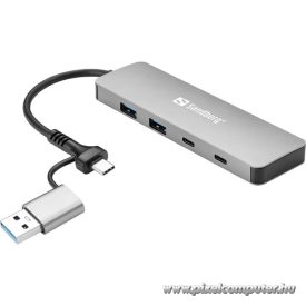 Sandberg USB Hub - USB-C/A to 2xUSB-A+2xUSB-C Hub