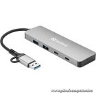 Sandberg USB Hub - USB-C/A to 2xUSB-A+2xUSB-C Hub