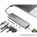 Sandberg Notebook Dokkoló - USB-C Dock HDMI + 2xUSB-A + 2xUSB-C + PD100W