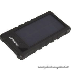   Sandberg Akkubank - Outdoor Solar Powerbank 16000mAh (napelemes; kültéri; IP54 por és cseppálló; LED lámpa; 3,4A 2xUSB)
