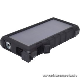  Sandberg Akkubank - Outdoor Solar Powerbank 24000mAh (napelemes; kültéri; IP54 por és cseppálló; LED; 3A 2xUSB+USB-C)