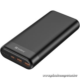   Sandberg Akkubank - Powerbank 20000 PD65W+2xQC3.0 (Bemenet: USB-C, Kimenet: 2xUSB-A+USB-C)