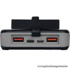 Sandberg Akkubank - Solar 6-Panel Powerbank 20000 (napelemes; kültéri; IPX4 cseppálló; LED lámpa; 2xUSB-A+USB-C)