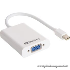 Sandberg Kábel Átalakító - Adapter MiniDP>VGA+Audio