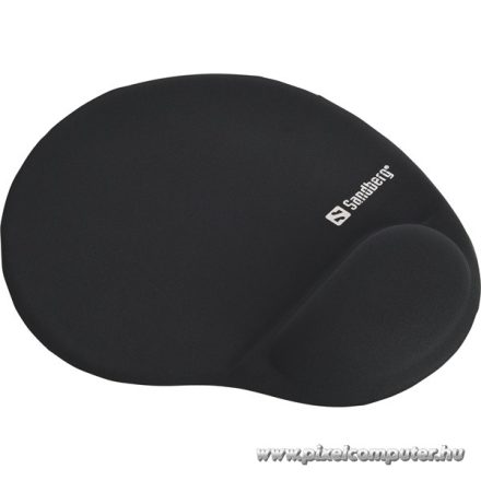 Sandberg Egérpad - Gel Mousepad with Wrist Rest (zselés csuklótámasszal; fekete)