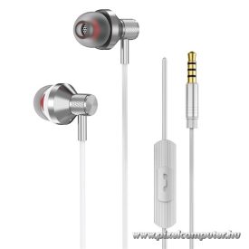 S-Link Fülhallgató - SL-KU200 (3,5 Jack, mikrofon, fehér)