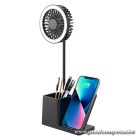 S-Link Asztali Ventilátor - SL-M9055 (Wireless charge 10W, fekete)