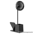 S-Link Asztali Ventilátor - SL-M9055 (Wireless charge 10W, fekete)