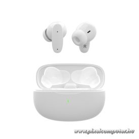   S-Link Fülhallgató Vezeték Nélküli - SL-TWS08 White (Type-C, 4x HD mikrofon, 40 óra, fehér)