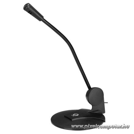 Snopy Mikrofon - SN-130 (3,5 Jack csatlakozó; 220cm kábel; állvány, fekete)