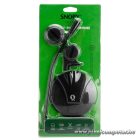 Snopy Mikrofon - SN-130 (3,5 Jack csatlakozó; 220cm kábel; állvány, fekete)