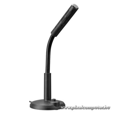 Snopy Mikrofon - SN-120M (3,5 Jack csatlakozó; 180cm kábel; állvány, fekete)