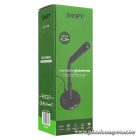 Snopy Mikrofon - SN-120M (3,5 Jack csatlakozó; 180cm kábel; állvány, fekete)