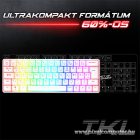 Spirit of Gamer Billentyűzet Mechanikus - XPERT K200 fehér (TKL, SOG red, RGB LED,USB, anti-ghosting, fehér, magyar)