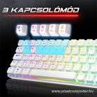 Spirit of Gamer Billentyűzet Mechanikus - XPERT K200 fehér (TKL, SOG red, RGB LED,USB, anti-ghosting, fehér, magyar)