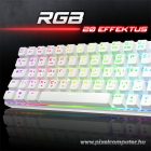 Spirit of Gamer Billentyűzet Mechanikus - XPERT K200 fehér (TKL, SOG red, RGB LED,USB, anti-ghosting, fehér, magyar)