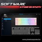 Spirit of Gamer Billentyűzet Mechanikus - XPERT K200 fehér (TKL, SOG red, RGB LED,USB, anti-ghosting, fehér, magyar)