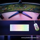 Spirit of Gamer Billentyűzet Mechanikus - XPERT K200 fehér (TKL, SOG red, RGB LED,USB, anti-ghosting, fehér, magyar)