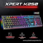 Spirit of Gamer Billentyűzet Mechanikus - XPERT K250 (105 gomb, SOG red, RGB LED,USB, anti-ghosting, fekete, magyar)