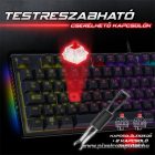 Spirit of Gamer Billentyűzet Mechanikus - XPERT K250 (105 gomb, SOG red, RGB LED,USB, anti-ghosting, fekete, magyar)