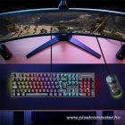 Spirit of Gamer Billentyűzet Mechanikus - XPERT K250 (105 gomb, SOG red, RGB LED,USB, anti-ghosting, fekete, magyar)