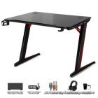 Spirit of Gamer Gamer Asztal - Headquarter 300 (MDF lap, fém lábak, fekete, RGB LED háttérvilágítás, 120 x 60 x 1,8 cm)