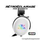 Spirit of Gamer Fejhallgató - H700 White (MultiPlatform, 7.1, mikrofon, hangerőszabályzó, nagy-párnás, fehér)