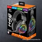 Spirit of Gamer Fejhallgató - ELITE H40 Black (MultiPlatform, RGB, 3.5mm Jack, mikrofon, hangerőszabályzó, nagy-párnás)