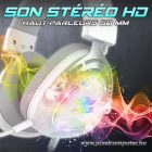 Spirit of Gamer Fejhallgató - ELITE H40 White (MultiPlatform, RGB, 3.5mm Jack, mikrofon, hangerőszabályzó, nagy-párnás)