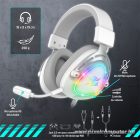 Spirit of Gamer Fejhallgató - ELITE H40 White (MultiPlatform, RGB, 3.5mm Jack, mikrofon, hangerőszabályzó, nagy-párnás)